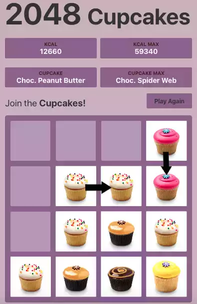 2048 Cupcakes game step 3